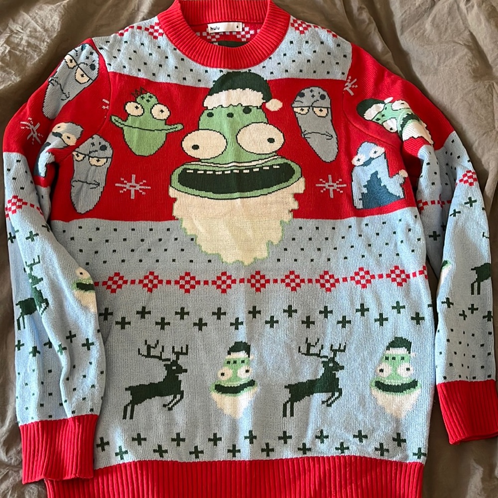 Solar Opposites ugly Christmas sweater